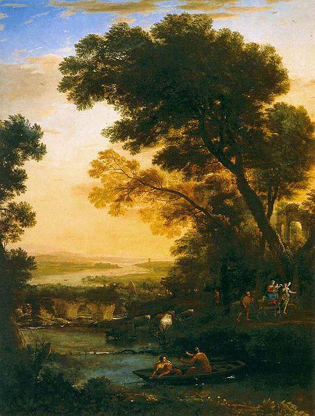 Claude Lorrain Ideal Landscape with The Flight into Egypt oil painting image